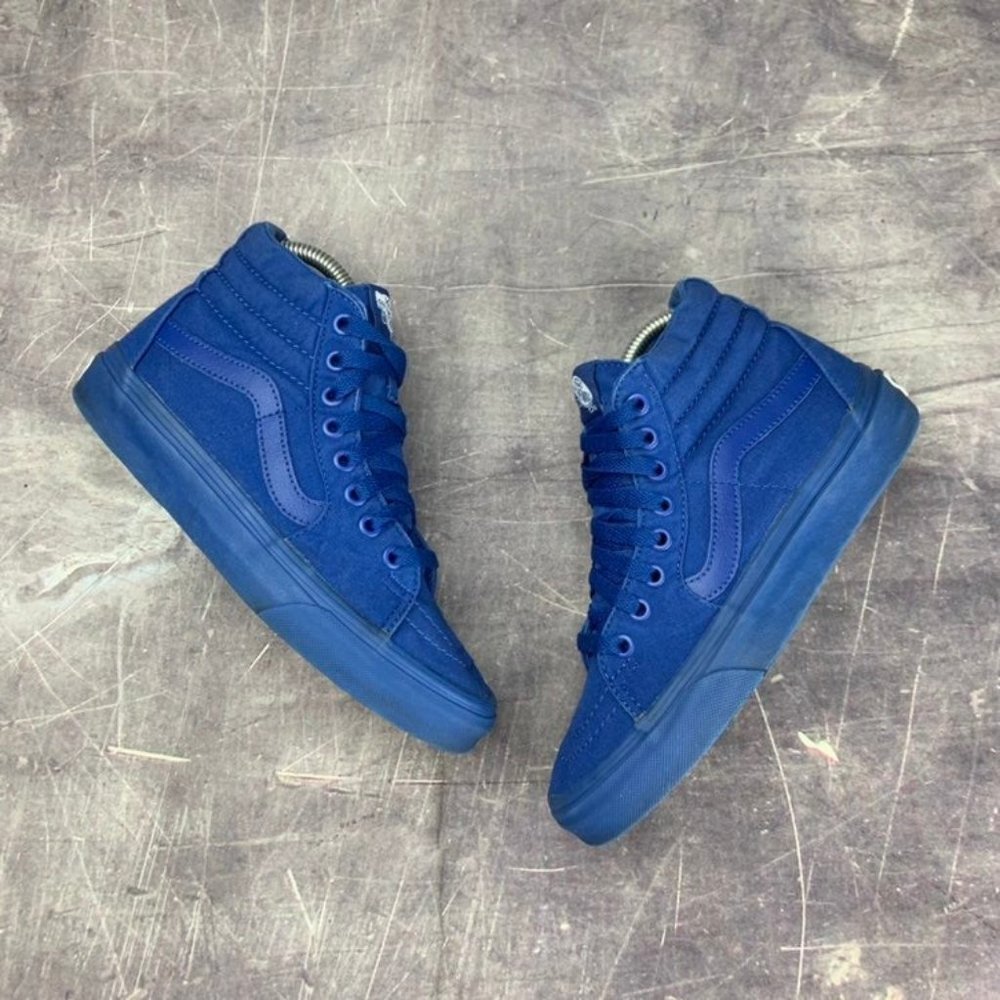 Royal Blue vans old skool high top sk8 shoes womens size 6.5 Sneakers